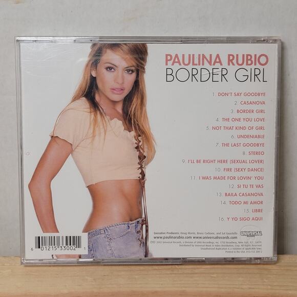 CD Paulina Rubio - Border Girl - Picture 4 of 4